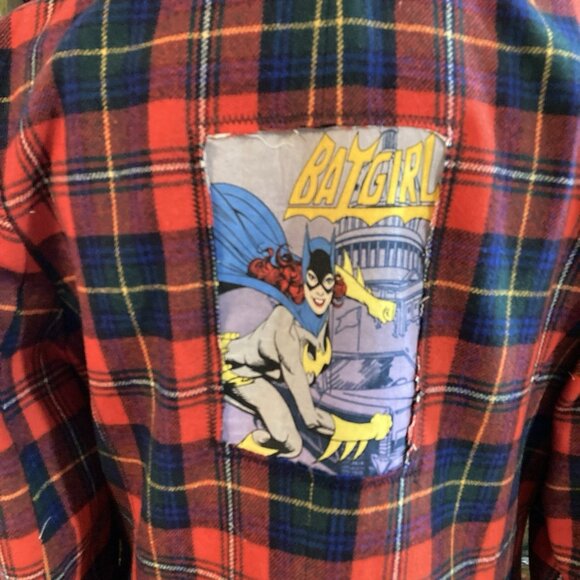 Punk Jacket Blazer Upcycled Boho Whimsigoth Plaid Academia Pendleton Reworked 10 - Picture 10 of 16